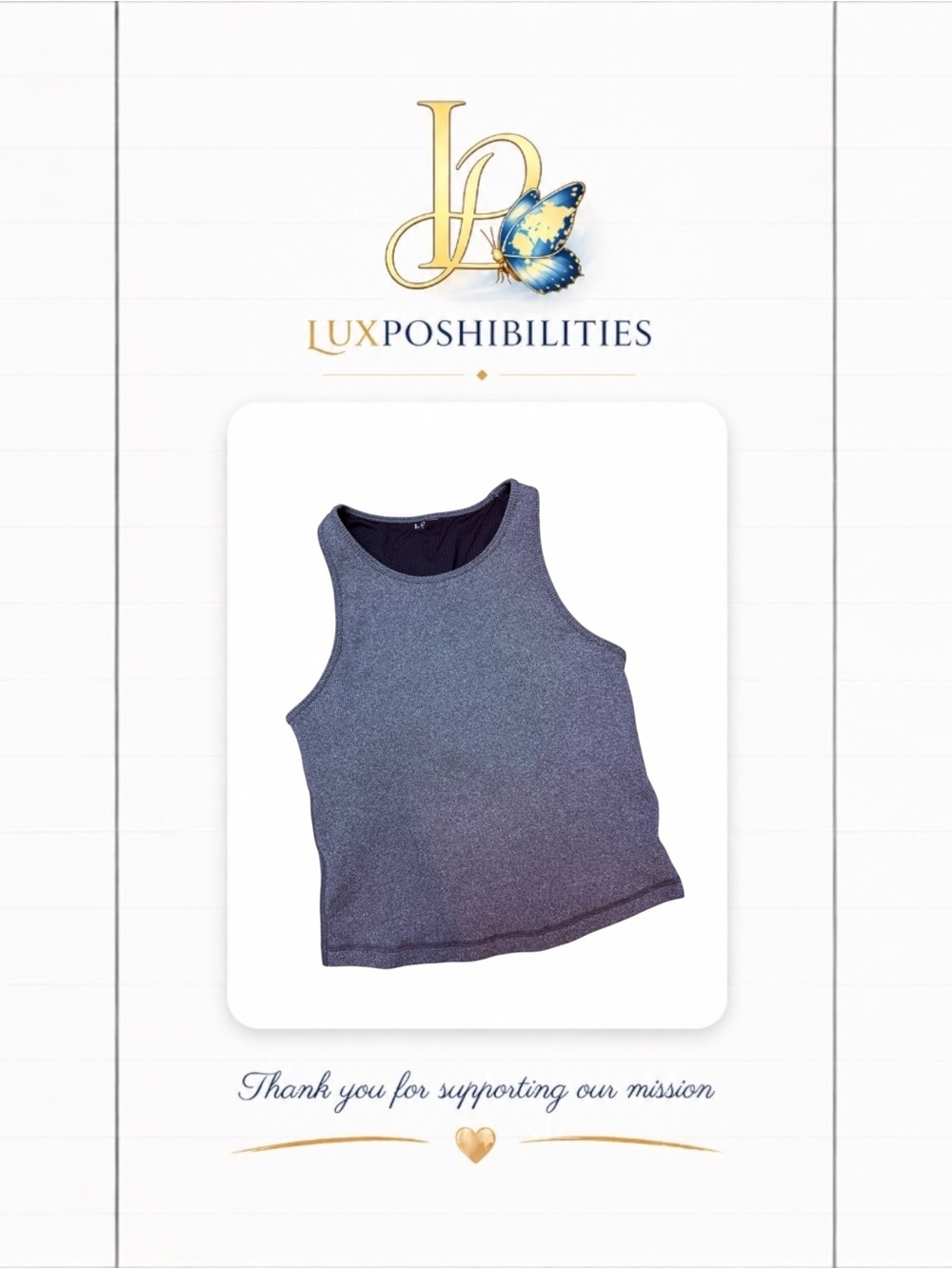 Vuori Heathered Grey Tank Top